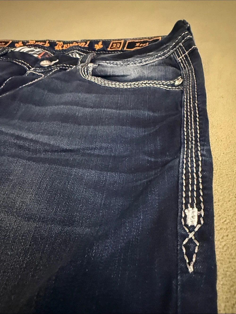 Rock Revival Women's Dark Indigo Boot Cut Jeans “Monje” - Picture 6 of 9